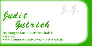 judit gulrich business card